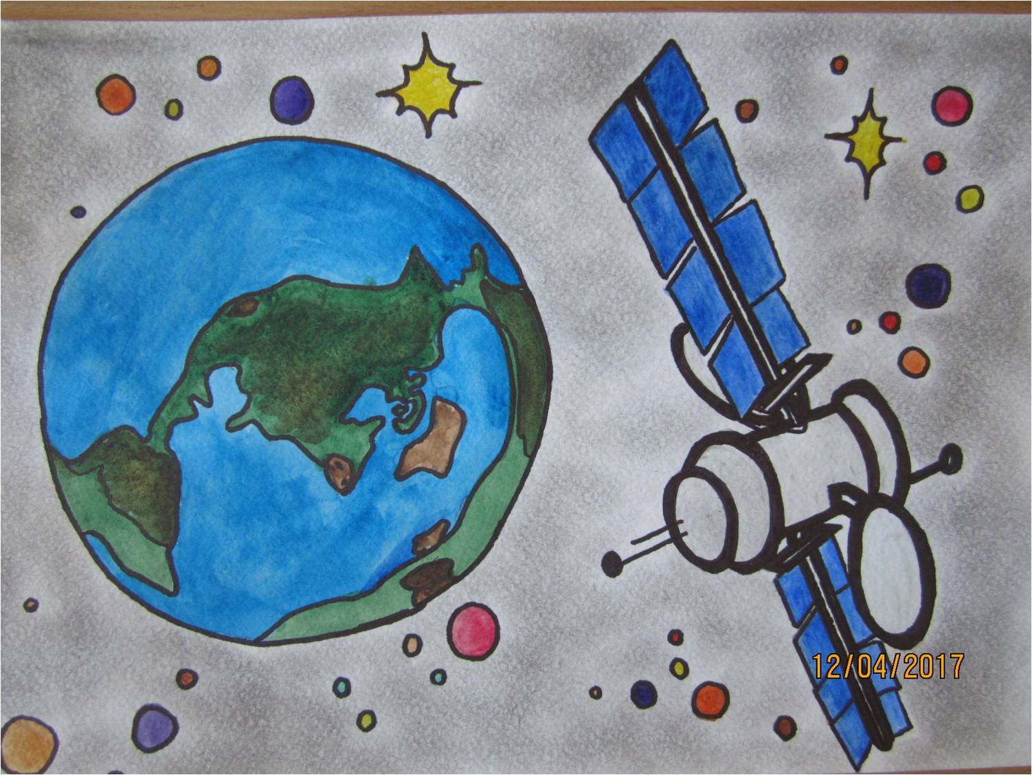 Призовые рисунки ко Дню космонавтики